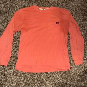Wrangler Orange Long Sleeve Tee Shirt